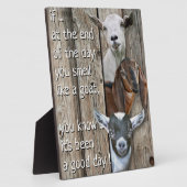 Niedlich riecht wie ein Ziegengedicht Fotoplatte (Seite)