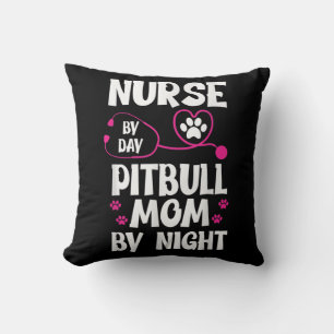 Niedlich RN Nurse Pit Bull Mama Paw Doppy Puppy Lo Kissen