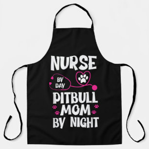 Niedlich RN Nurse Pit Bull Mama Paw Doppy Puppy Lo Schürze