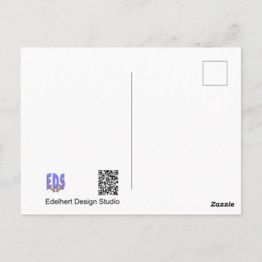 Niedlich Robin Nah Up DIY Postkarte (Rückseite)