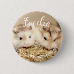 Niedlich Robo Hamsters Feinschmecker Button