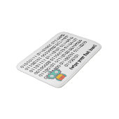 Niedlich Robot Bath Mat Badematte (Schrägansicht)