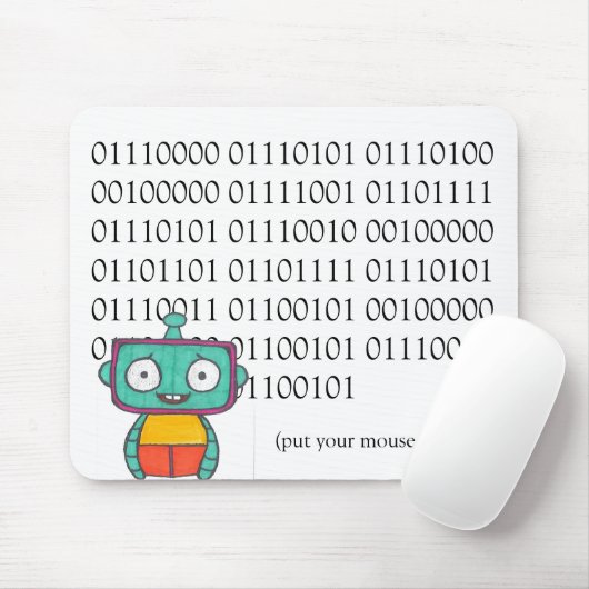 Niedlich Robot Mouse Pad Mousepad (Mit Mouse)
