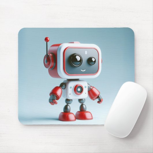 Niedlich Robot Mousepad (Mit Mouse)
