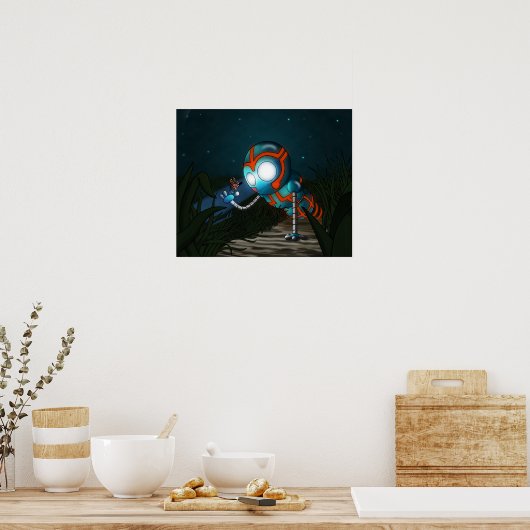 Niedlich Robot Poster (Küche)