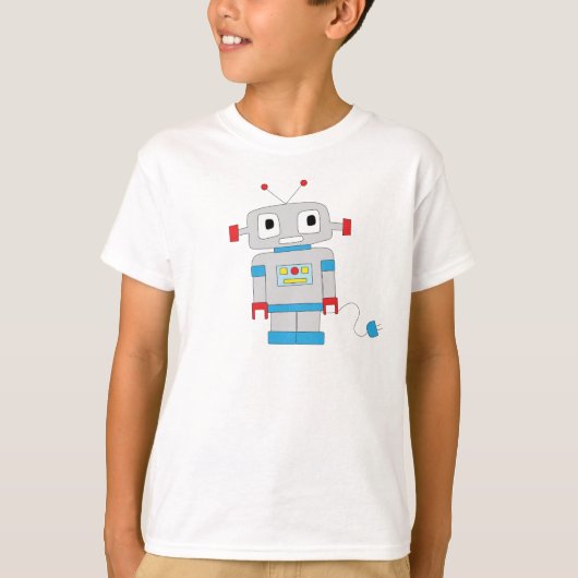 Niedlich Robot T-Shirt (Vorderseite)