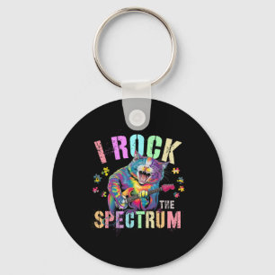 Niedlich rock ich Spektrum Autismus Proud Mama Mot Schlüsselanhänger