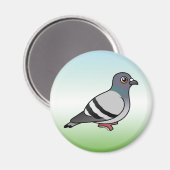 Niedlich Rock Pigeon Magnet (Vorderseite/Rückseite)