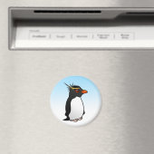 Niedlich Rockhopper Penguin Magnet (In Situ (Geschirrspüler))