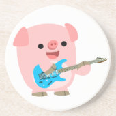Niedlich Rockin Cartoon Untersetzer (Vorne)
