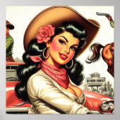 Niedlich Rodeo Girl Poster (Vorne)