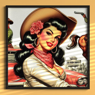 Niedlich Rodeo Girl Poster