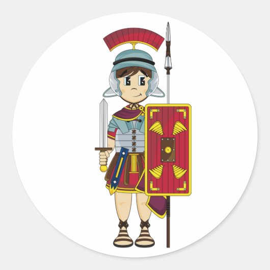 Niedlich Roman Soldier Sticker (Vorderseite)