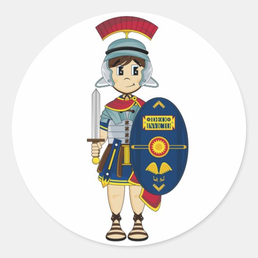 Niedlich Roman Soldier Sticker (Vorderseite)