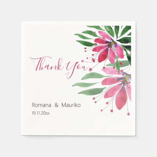 Niedlich Romantik Rosa Lotus Museo Cantonale d'Art Serviette (Vorderseite)