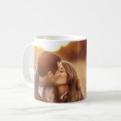 Niedlich Romantische Couple Kissing Foto Tasse (Vorderseite Links)