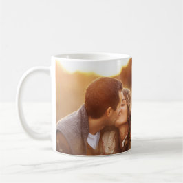 Niedlich Romantische Couple Kissing Foto Tasse