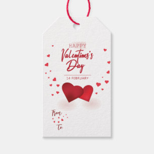 Niedlich romantische Valentinstag Liebe Rote Herze Geschenkanhänger