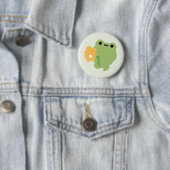 Niedlich-Romantischer Frosch Button (Beispiel)