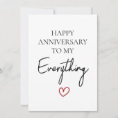 Niedlich Romantischer glücklicher Jahrestag Meine Feiertagskarte (Vorderseite)