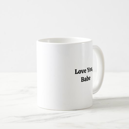 Niedlich-Romantisches Keepake-Foto-Geschenk Kaffeetasse (VorderseiteRechts)