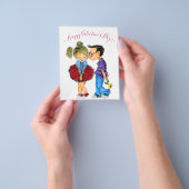 Niedlich Romantisches Paar - Liebe - Valentinstag Flyer (Gruppe)