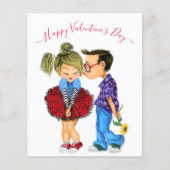 Niedlich Romantisches Paar - Liebe - Valentinstag Flyer (Vorne)