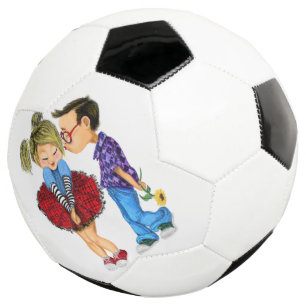 Niedlich Romantisches Paar - Liebe - Valentinstag Fußball
