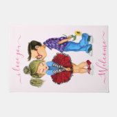 Niedlich Romantisches Paar - Liebe - Valentinstag Fußmatte (Vorderseite)