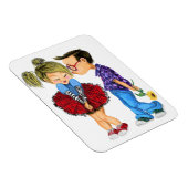 Niedlich Romantisches Paar - Liebe - Valentinstag  Magnet (Rechte Seite)