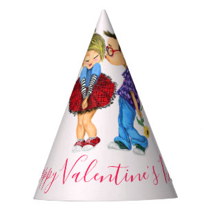 Niedlich Romantisches Paar - Liebe - Valentinstag Partyhütchen