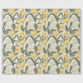 Niedlich Romantisches Tulip Bouquet Wrapping Paper Geschenkpapier (Flach)