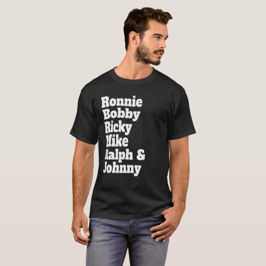 Niedlich - Ronnie Bobby Ricky Mike Ralph and Johnn T-Shirt (Vorne ganz)