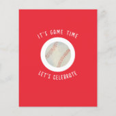 Niedlich Rookie Baseball Budget 1. Geburtstag Einl (Rückseite)