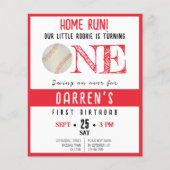 Niedlich Rookie Baseball Budget 1. Geburtstag Einl (Vorderseite)