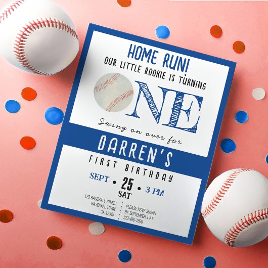 Niedlich Rookie Baseball Budget Boy 1. Geburtstag