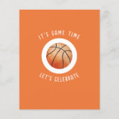 Niedlich Rookie Basketball Budget 1. Geburtstagsfe (Rückseite)