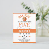 Niedlich Rookie Basketball Budget Geburtstagsaufen (Stehend Vorderseite)