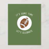 Niedlich Rookie Football Budget 2. Geburtstag Einl (Rückseite)