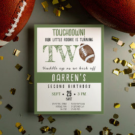 Niedlich Rookie Football Budget 2. Geburtstag Einl