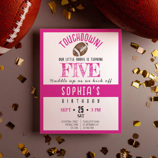 Niedlich Rookie Football Budget Girl Birthday