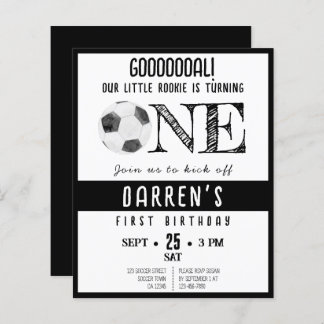 Niedlich Rookie Soccer Budget Black 1. Geburtstag