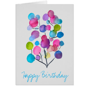 Niedlich rosa abstrakte Kunstbaum