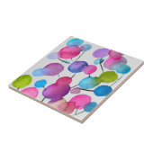 Niedlich rosa abstrakte Kunstbaum Fliese (Seite)