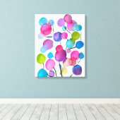 Niedlich rosa abstrakte Kunstbaum Leinwanddruck (Insitu (Holzboden))