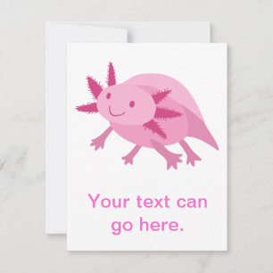 Niedlich rosa Albino Axolotl