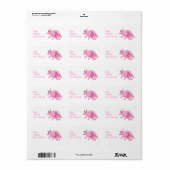 Niedlich rosa Albino Axolotl Adressaufkleber (Vorne)