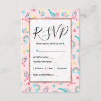 Niedlich rosa Aquamarine Einhornbahn Regenbogen