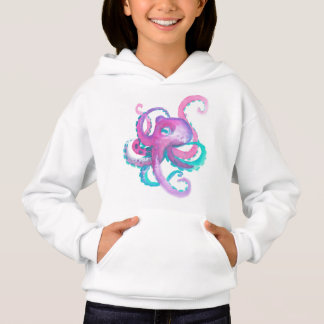 Niedlich rosa Aquarellhaut Hoodie