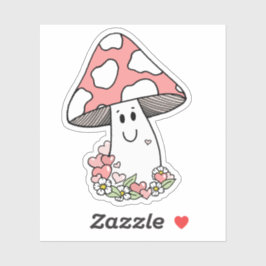 Niedlich rosa Aufkleber